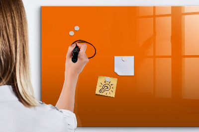 Beschreibbare magnettafel küche Orange Farbe