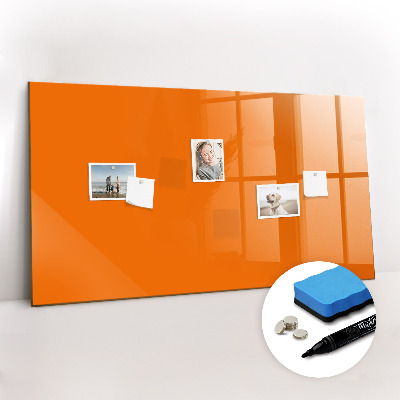 Magnettafel mit Marker Orange Farbe