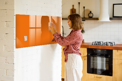 Magnettafel mit Marker Orange Farbe