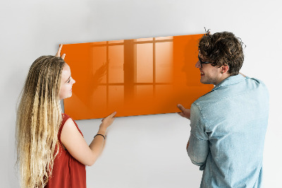 Beschreibbare magnettafel küche Orange Farbe