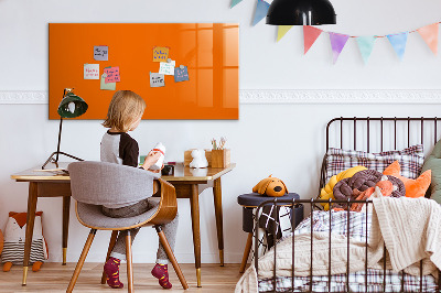 Magnettafel mit Marker Orange Farbe