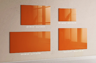 Beschreibbare magnettafel küche Orange Farbe
