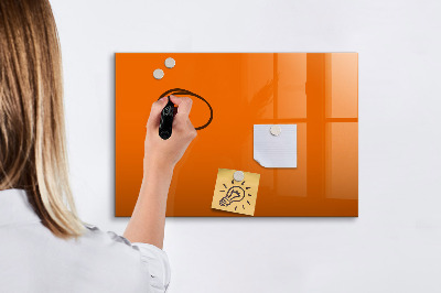 Beschreibbare magnettafel küche Orange Farbe