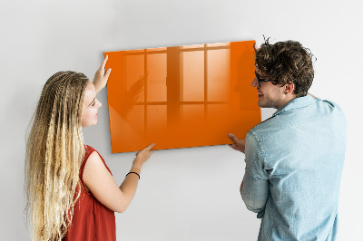 Beschreibbare magnettafel küche Orange Farbe
