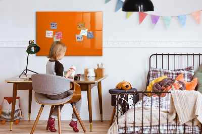 Magnettafel mit Marker Orange Farbe