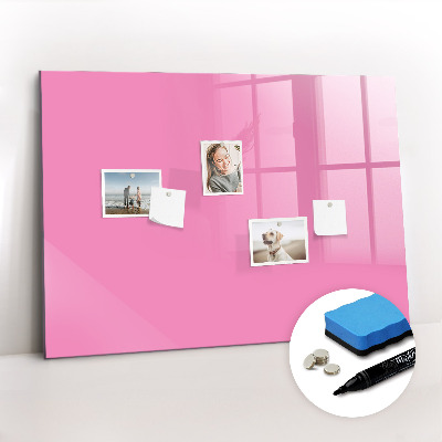 Beschreibbare magnettafel Farbe rosa