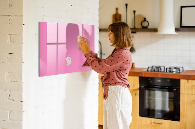 Beschreibbare magnettafel Farbe rosa