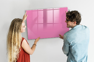 Beschreibbare magnettafel Farbe rosa
