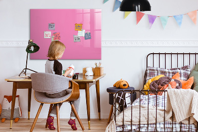 Beschreibbare magnettafel Farbe rosa