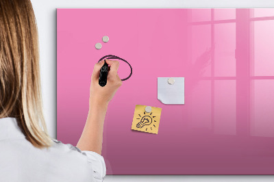 Beschreibbare magnettafel Farbe rosa