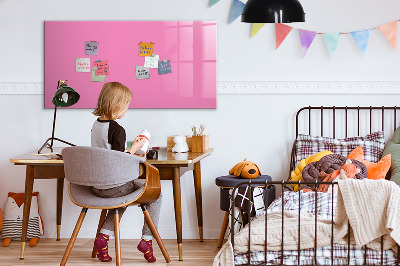Beschreibbare magnettafel Farbe rosa