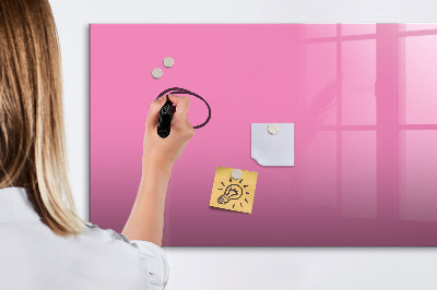 Beschreibbare magnettafel Farbe rosa