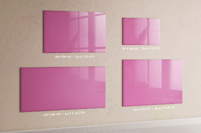 Beschreibbare magnettafel Farbe rosa