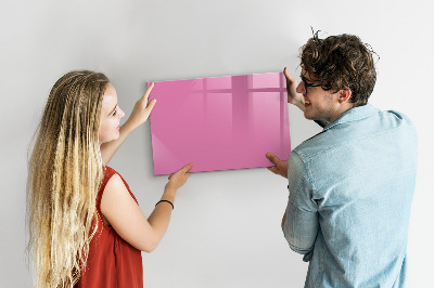 Beschreibbare magnettafel Farbe rosa