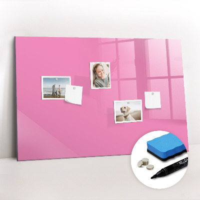 Beschreibbare magnettafel Farbe rosa