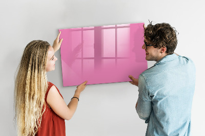 Beschreibbare magnettafel Farbe rosa