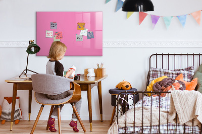 Beschreibbare magnettafel Farbe rosa