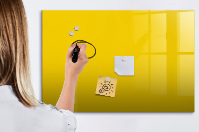 Beschreibbare magnettafel küche Hellgelbe Farbe