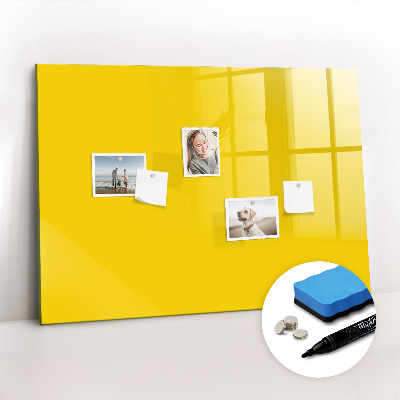 Beschreibbare magnettafel küche Hellgelbe Farbe