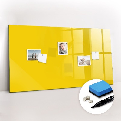Beschreibbare magnettafel küche Hellgelbe Farbe