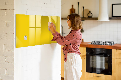 Beschreibbare magnettafel küche Hellgelbe Farbe