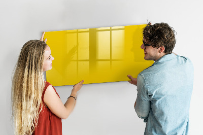Beschreibbare magnettafel küche Hellgelbe Farbe