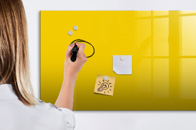 Beschreibbare magnettafel küche Hellgelbe Farbe