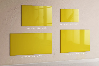 Beschreibbare magnettafel küche Hellgelbe Farbe