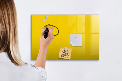 Beschreibbare magnettafel küche Hellgelbe Farbe
