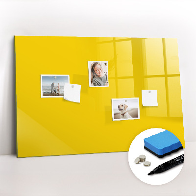 Beschreibbare magnettafel küche Hellgelbe Farbe