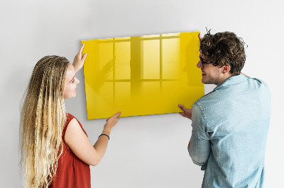 Beschreibbare magnettafel küche Hellgelbe Farbe