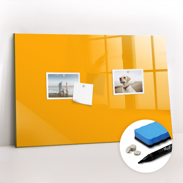 Beschreibbare magnettafel Farbe: goldgelb