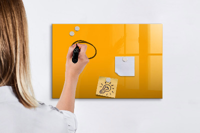 Beschreibbare magnettafel Farbe: goldgelb