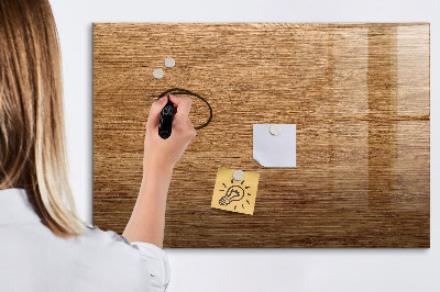 Beschreibbare magnettafel Helles Holz