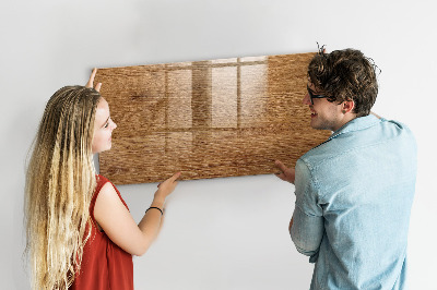 Beschreibbare magnettafel Helles Holz