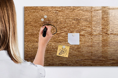 Beschreibbare magnettafel Helles Holz