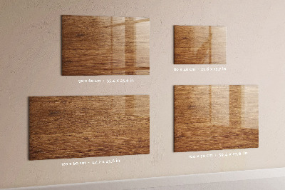 Beschreibbare magnettafel Helles Holz
