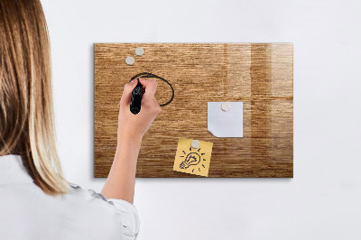 Beschreibbare magnettafel Helles Holz