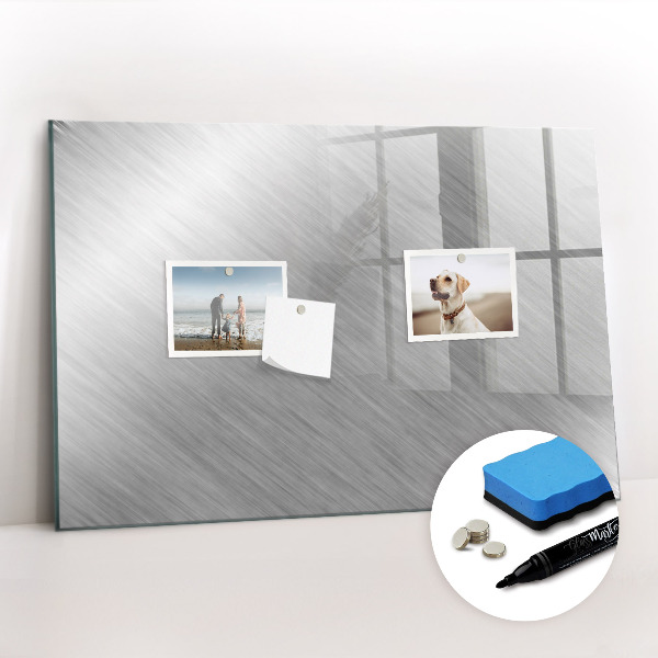 Beschreibbare magnettafel Metallwand