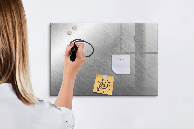 Beschreibbare magnettafel Metallwand