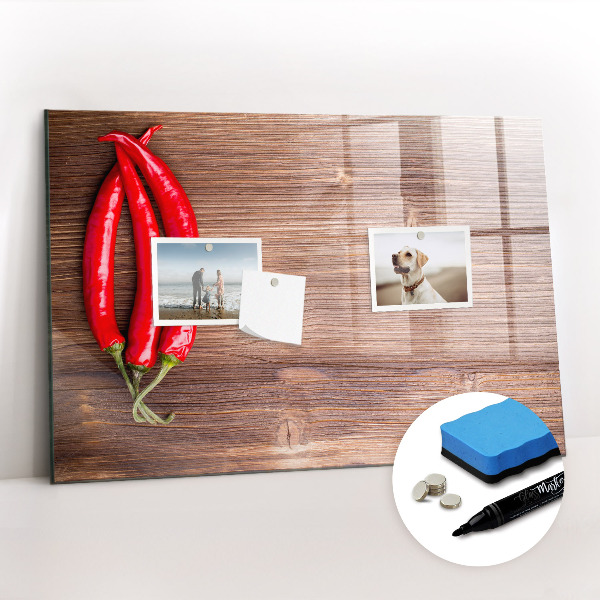 Beschreibbare magnettafel küche Paprika