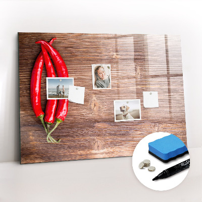 Beschreibbare magnettafel küche Paprika