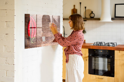 Magnettafel mit Marker Paprika