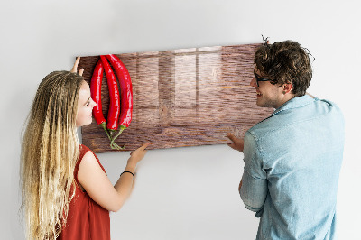 Magnettafel mit Marker Paprika