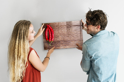 Magnettafel mit Marker Paprika