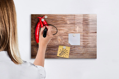 Magnettafel mit Marker Paprika