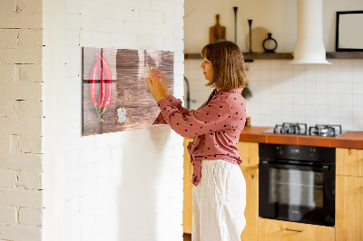 Beschreibbare magnettafel küche Paprika