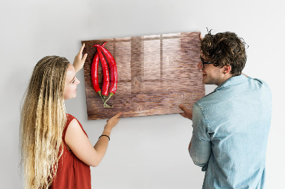 Magnettafel mit Marker Paprika