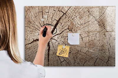 Beschreibbare magnettafel Alter Holzstumpf