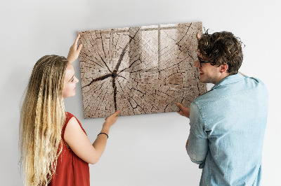 Beschreibbare magnettafel Alter Holzstumpf